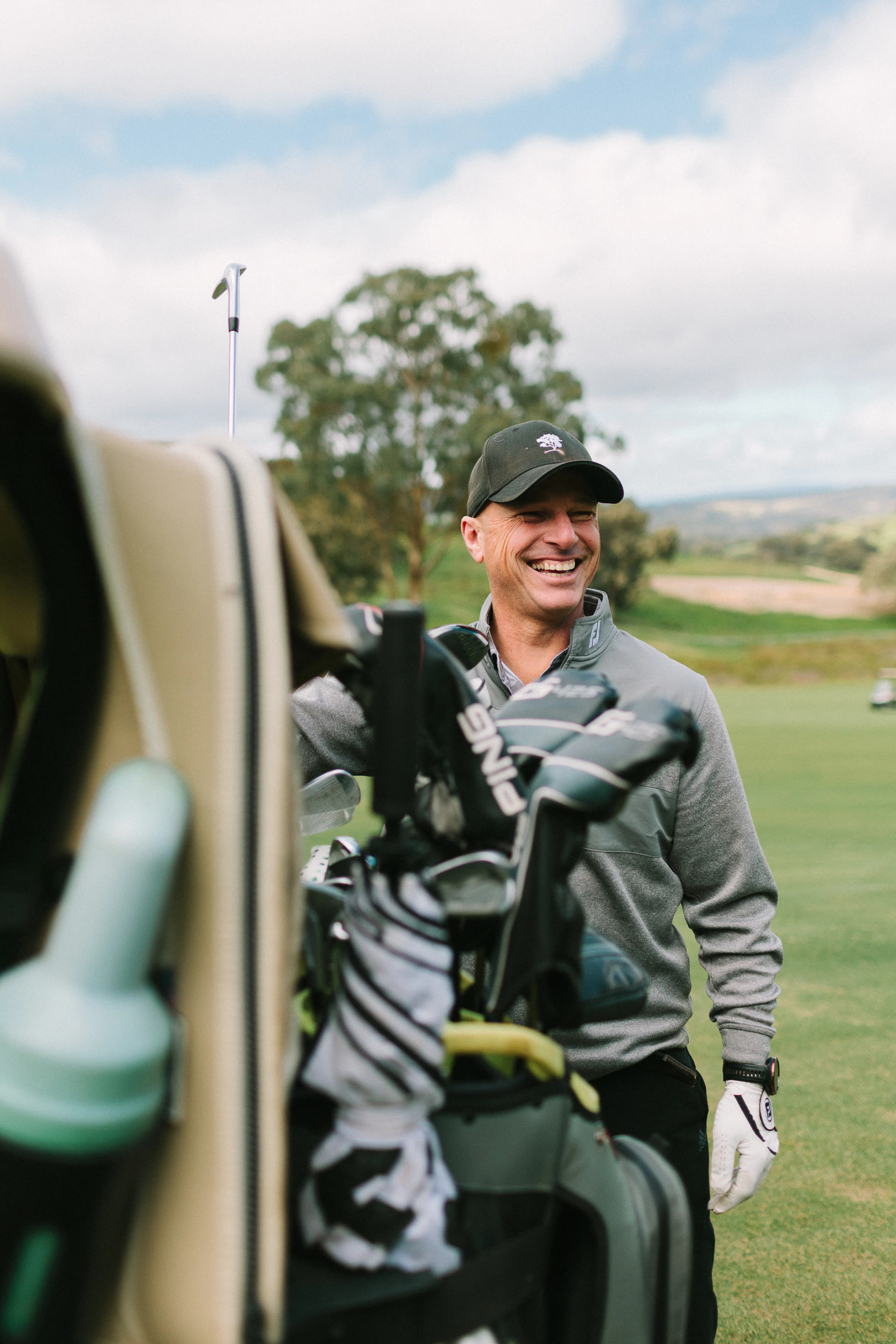 Golfers enjoying a round on the course