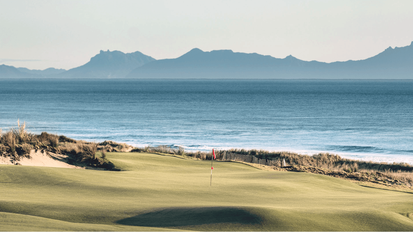 Beautiful golf course landscape